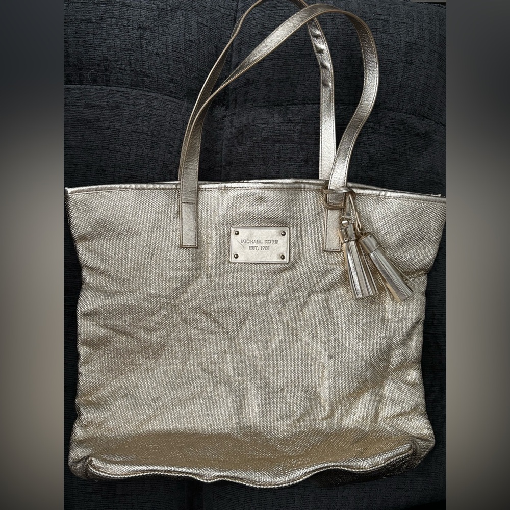 Michael Kors Gold Tote Bag